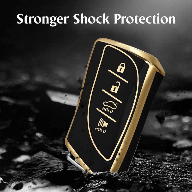 WORCAS Soft TPU Key Fob Cover Case Compatible with Lexus