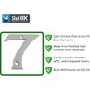 SISI UK® Satin Chrome Front House Door Numbers & Letters