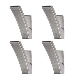 Qreikuw Towel Hooks for Shower, Bathroom, Kitchen, Tile, Closet, Coat, Door Hooks, Holds Up to 40 Pounds - Waterproof and Rustproof (Silver Gray)