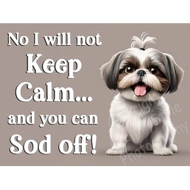 Shih Tzu pet dog funny flexible fridge magnet Christmas stocking filler gift