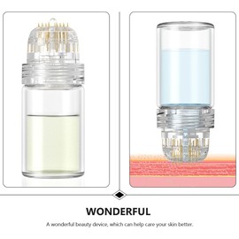 Beaupretty 20 Micro Needle Water Soluble Needle Makeup Pen Needles Skin Care Applicator Bottle Anti-Aging Skin Care Reusable