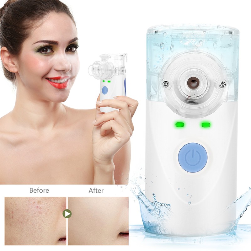 Portable Ultrasonic Nebulizer Compressor Machine System Kit Inhaler Spray Steamer