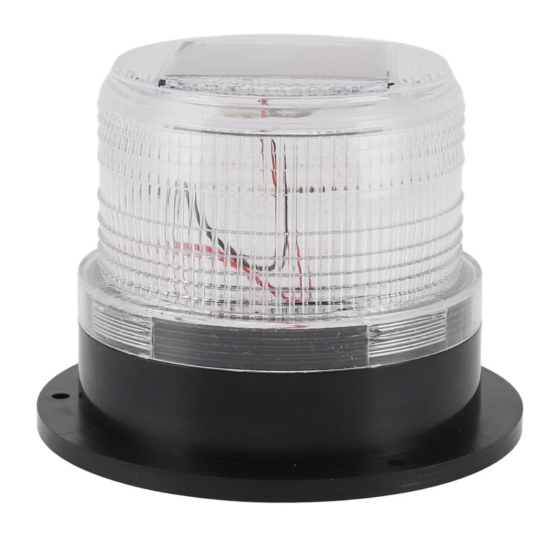Solar Strobe Warning Safety Flashing Light Waterproof LED Emergency Warning