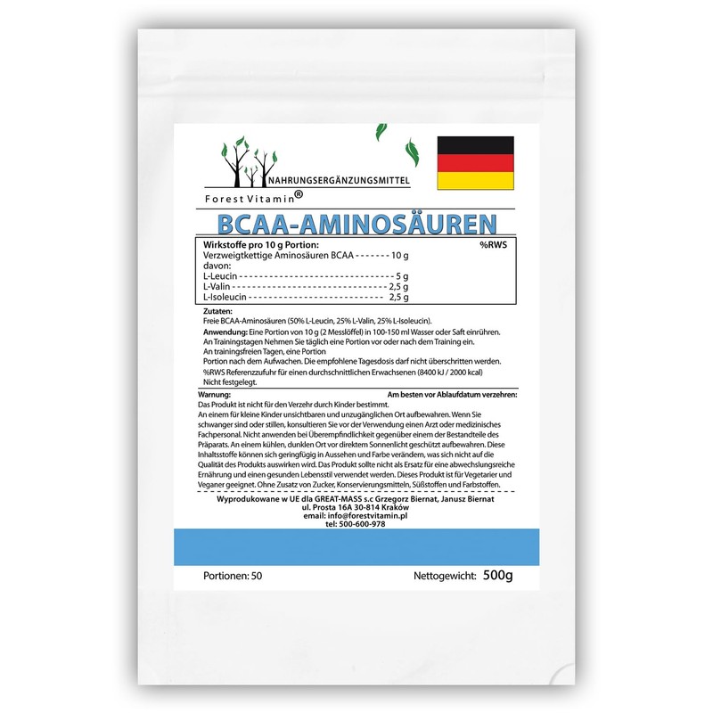 BCAA - Forest Vitamin - Pure BCAA 2:1:1 Instant -
