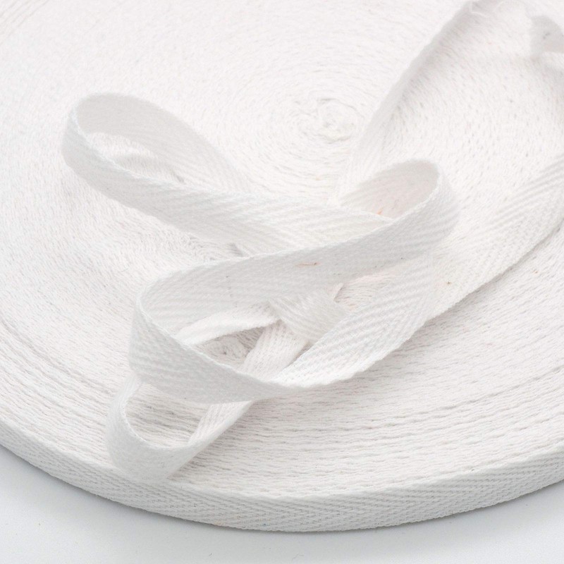 TSUKURIRO Twill Tape, Off-White, Cotton, DIY, Handmade Parts, Handicrafts (Width