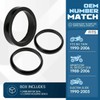 3-Pack Rubber Intake Manifold Gasket Seal Replacement for Harley Motorcycle