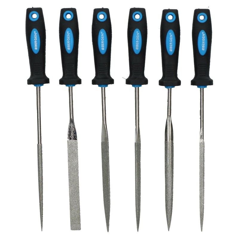 Diamond Precision Needle File 6pc Set Total Length 175mm Jewellers