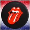 Spare Tire Cover JL Red Lips Tongue Out Rock Band