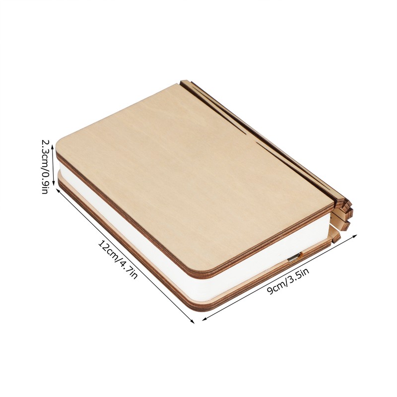USB Magnetic Wooden Book Light Portable LED Foldable Desk Night