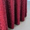 WedDecor 90" Round Damask Tablecloth Scrolled Leaves Pattern Seamless Circular