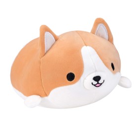 Ditucu Shiba Inu Stuffed Animal Toy Cute Smile Anime Corgi Akita Dog Plush Pillow Kawaii Plushie Best Gifts for Girl and Boy Brown 17.7 inch