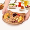 Funny Wooden Charcuterie Board Cute Cat Cheese Boards Cookie Plate