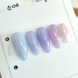 Perry Butterfly Handmade Nail Tip - Petite Coffin / 페리 버터플라이 수제네일팁 - 쁘띠 코핀