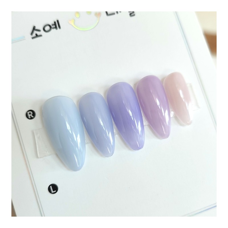 Perry Butterfly Handmade Nail Tip - Petite Coffin / 페리