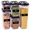 Lovable Labels Pre-printed Chalkboard Pantry Labels - 288 Dishwasher Safe
