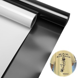 Hcunbsu 2 Rolls of Plotter Film Textile, Vinyl Film Plotter 30.5 x 304 cm Rolls, Plotter Flex Film for T-Shirt, Hat, Clothing or Other Fabrics, Iron-On Film