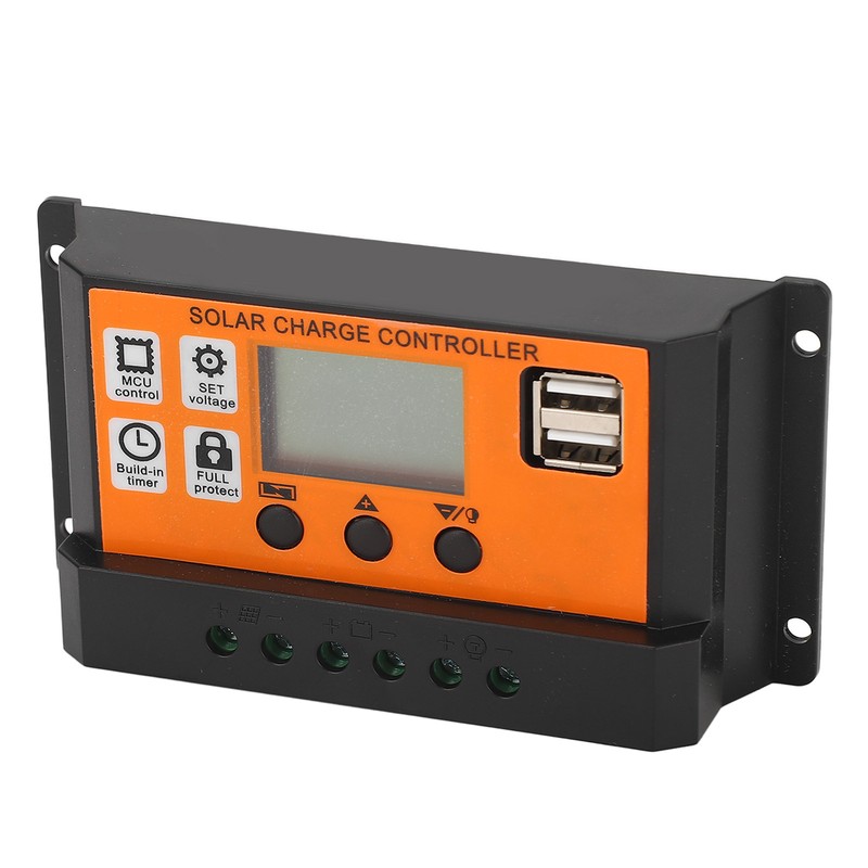 Solar Charge Controller LCD Display 3 Stage Management Solar Panel