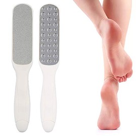 Raspador Corneal de Doble Faz, Archivo de Pie de Acero Inoxidable, Eliminación Corneal sin Esfuerzo en Los Pies, Pedicura y Pedicura para Pies