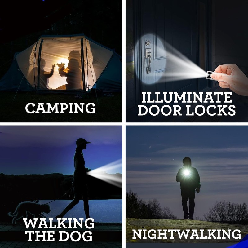 Smart Cutie Bundle: 2pk LED Keyring Flashlight - Pocket Torch,