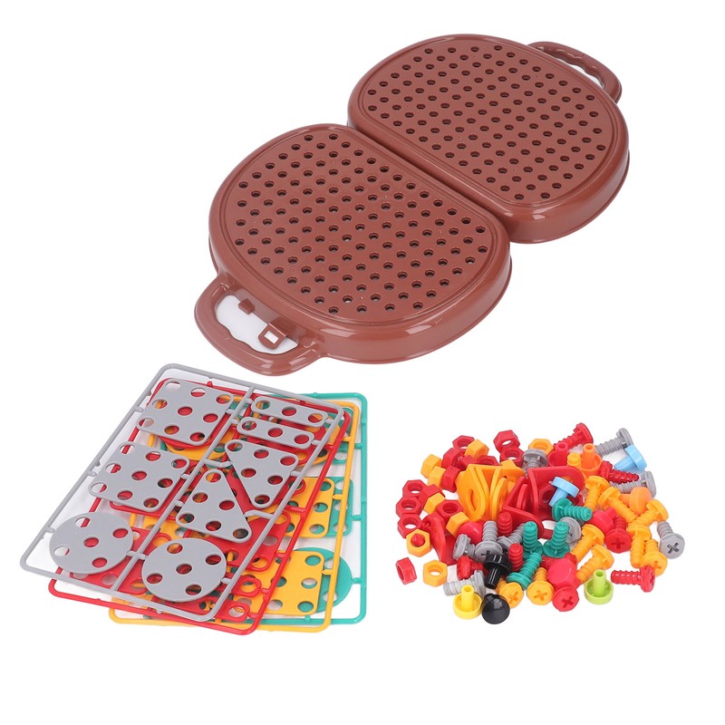 Drill Puzzle Set Steam Learning Toys with Electric Drill Screw