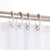 Douceur d'Intérieur 1800696 Duschvorhang mit Haken, Polyester, Taupe, 180 x