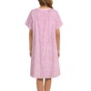 AVIIER 100% Cotton Hospital Gowns for Women Open Back Adaptive