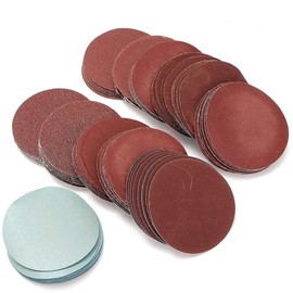 Pack of 100 Velcro-Backed Sandpaper 75 mm Grit 80 100 180 240 600 800 1000 1200 2000 3000 Velcro Sanding Discs with 10 Grits 10 Pieces for Each Grit