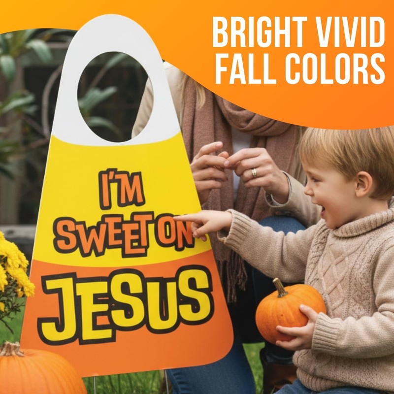 Fun Express 16" X 24" Religious Candy Corn Stand-In Yard
