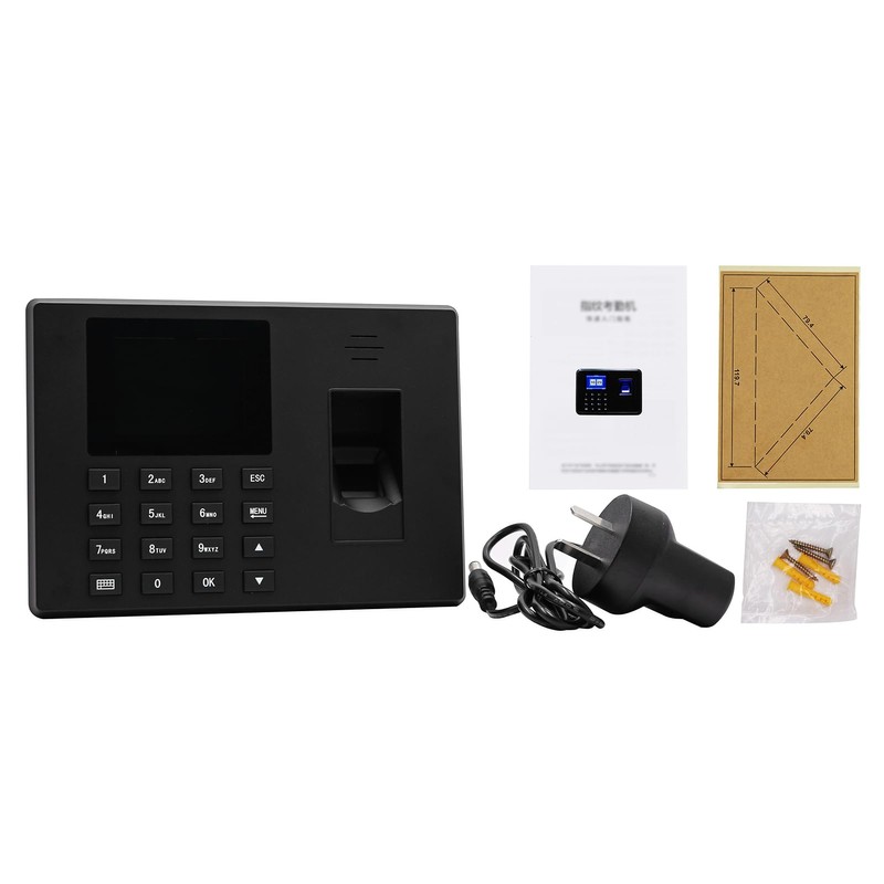 Eacam Intelligent Fingerprint Time Attendance Machine Fingerprint/Password with 2.4'' Display