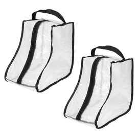 PATIKIL Boots Storage Bags, 2 Pack Waterproof Boots Protector Bag Short Boots Organizer Bags for Travel Daily Use, Black