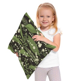 Moslion Pray More Worry Less Throw Pillow Cover Floral Wreath Bible Quote Christian Verse Faith Style 16x16 Inch Square Pillow Case Cushion Cover for Home Car Decorative Cotton Linen