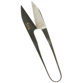 Kotobuki Traditional Japanese Thread Scissors, Black Finish with Short Blade