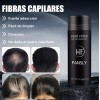 Polvo De Fibra Capilar Negro Cubre Raíz De Cabello Calvicie