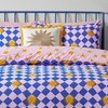 Furn. Antares Duvet Cover Set – Sunshine Checkerboard Reversible Polycotton