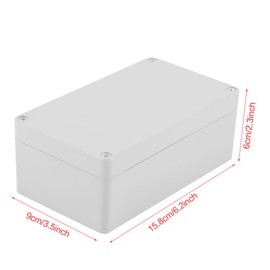 Junction Box, Waterproof Junction Boxes Connection Outdoor Waterproof Electrical Enclosure IP65 Waterproof Project Box Enclosure Instrument Case (158x90x60mm, Pack of 2)