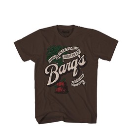 Barq's Root Beer Soda Pop Drink Funny Classic Vintage Logo Men's Adult Graphic Tee T-Shirt (3XL) Brown
