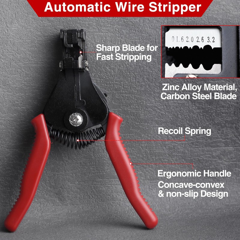 SPEEDWOX Automatic Wire Stripper Tool Heavy Duty Precision Wire Stripping