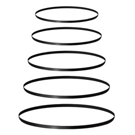 5 Pieces Turntable Belt Turntable Belts,Record Player Belt,Turntable Belt Replacement,Different Specifications Machine Recorder Rubber Belt for Repair Replacement Maintenance,5Pcs of 5 Sizes