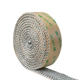 Stove Gasket Tape, Self Adhesive Flat Gasket for Woodstoves and Fireplaces, 1" Width 72" Length, High Temperature Resistant Fiberglass Gasket