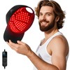 Laser Hair Growth Cap，Red Light theray for Hair, Deep Black