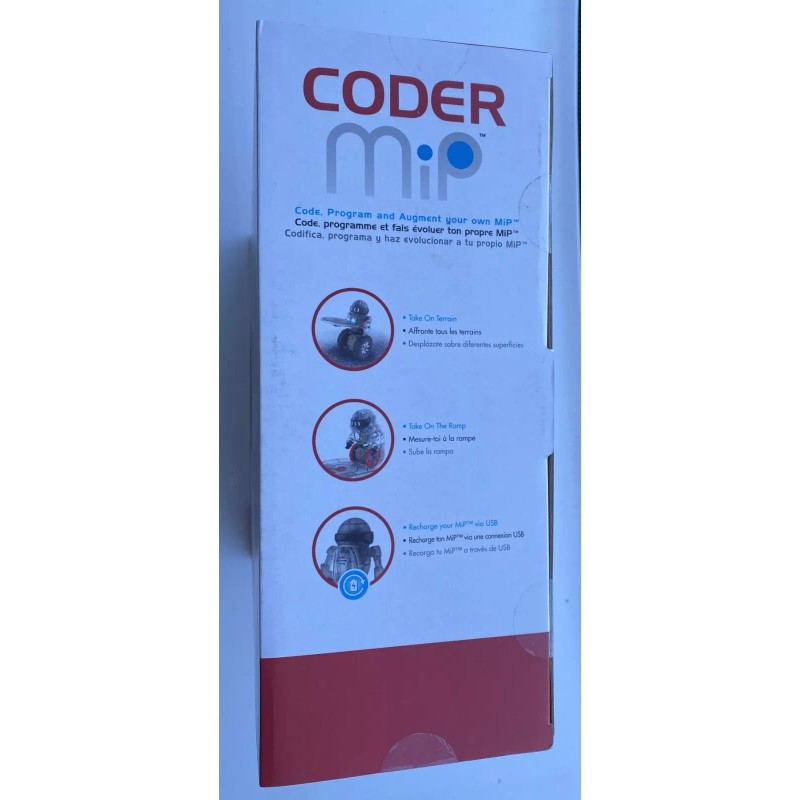 WowWee Mip Coder Robot Wow Wee Transparent Programmable Toy Bluetooth