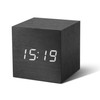 Gingko GK08W10 Cube Black Click Clock with White LED