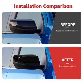 SQQP Side Mirror Covers Shell Trim Decoration Fit for 2023-2025 Chevy Colorado & GMC Canyon(Black)