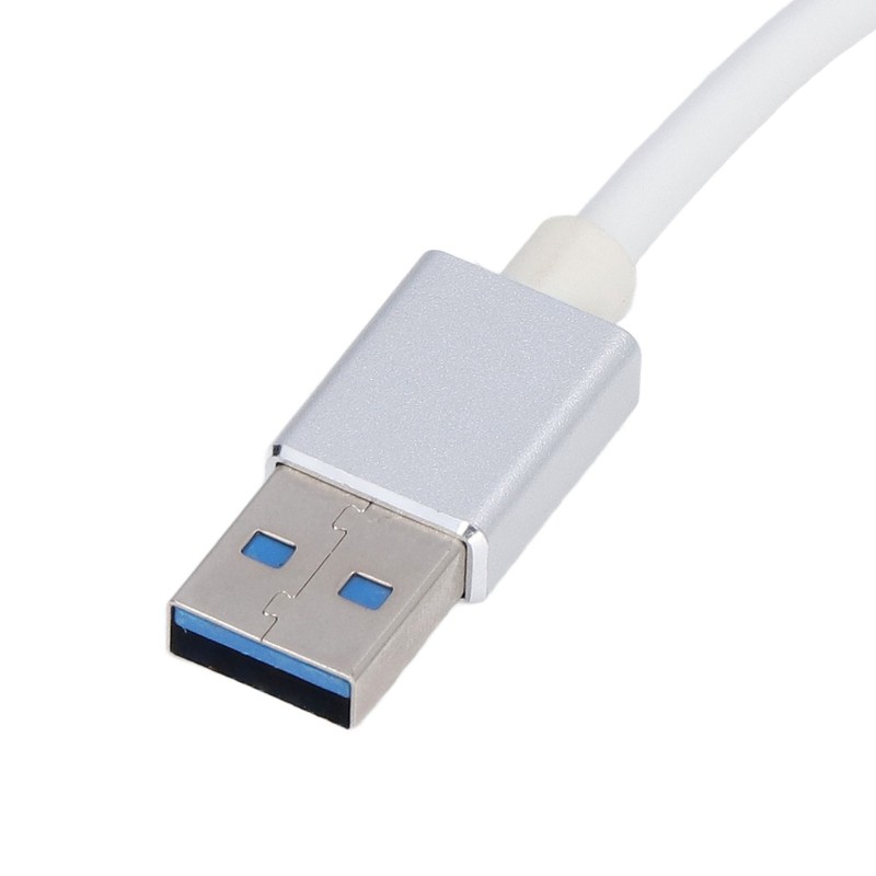 USB 3.0 to Ethernet Adapter 4 in 1 Multiport Multifunction