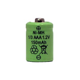 1/3 AAA 150 mAh Button Top NiMH Battery (for Solar Lights) (12)