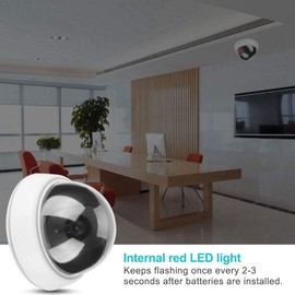 Dome Simulation Camera Dummy Fake Security Camera Monitor Alarm Flashing LED Light - Indoor and Outdoor Use, for Homes & Business