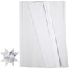 Paper Star Stripes 20933 B: 15 mm, White, Pack of