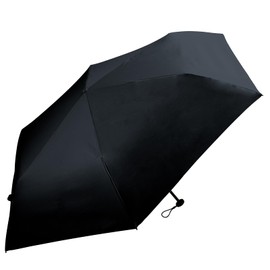 Sugihara 6915 Folding Umbrella, TONICAL Ultra Lightweight, Sun or Rain, 21.7 inches (55 cm), Mini, Black Laminated, Black, Solid, Lightweight, Parasol, Rain Umbrella, UV Protection, Light Blocking, UV