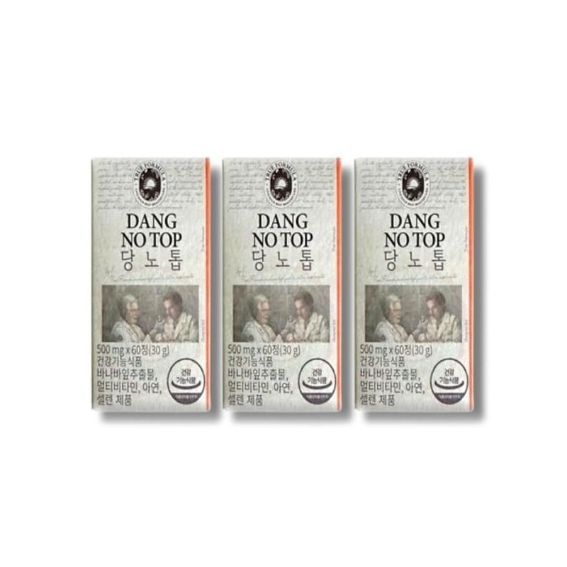 True Formula [셀러허브 식품] 트루포뮬러 당노톱 500mg x 60정 3박스