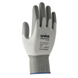 Uvex 60050 9 Phynomic Foam Safety Glove, Size: 9, White, Grey
